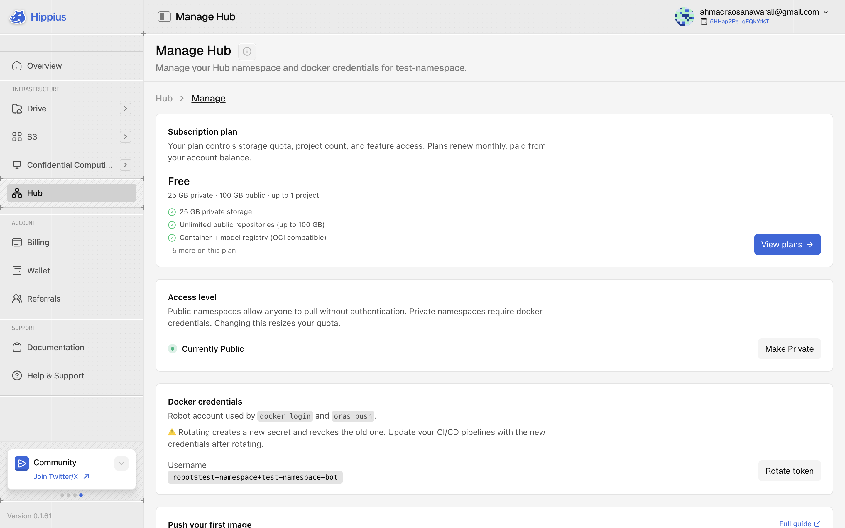 Manage Hub