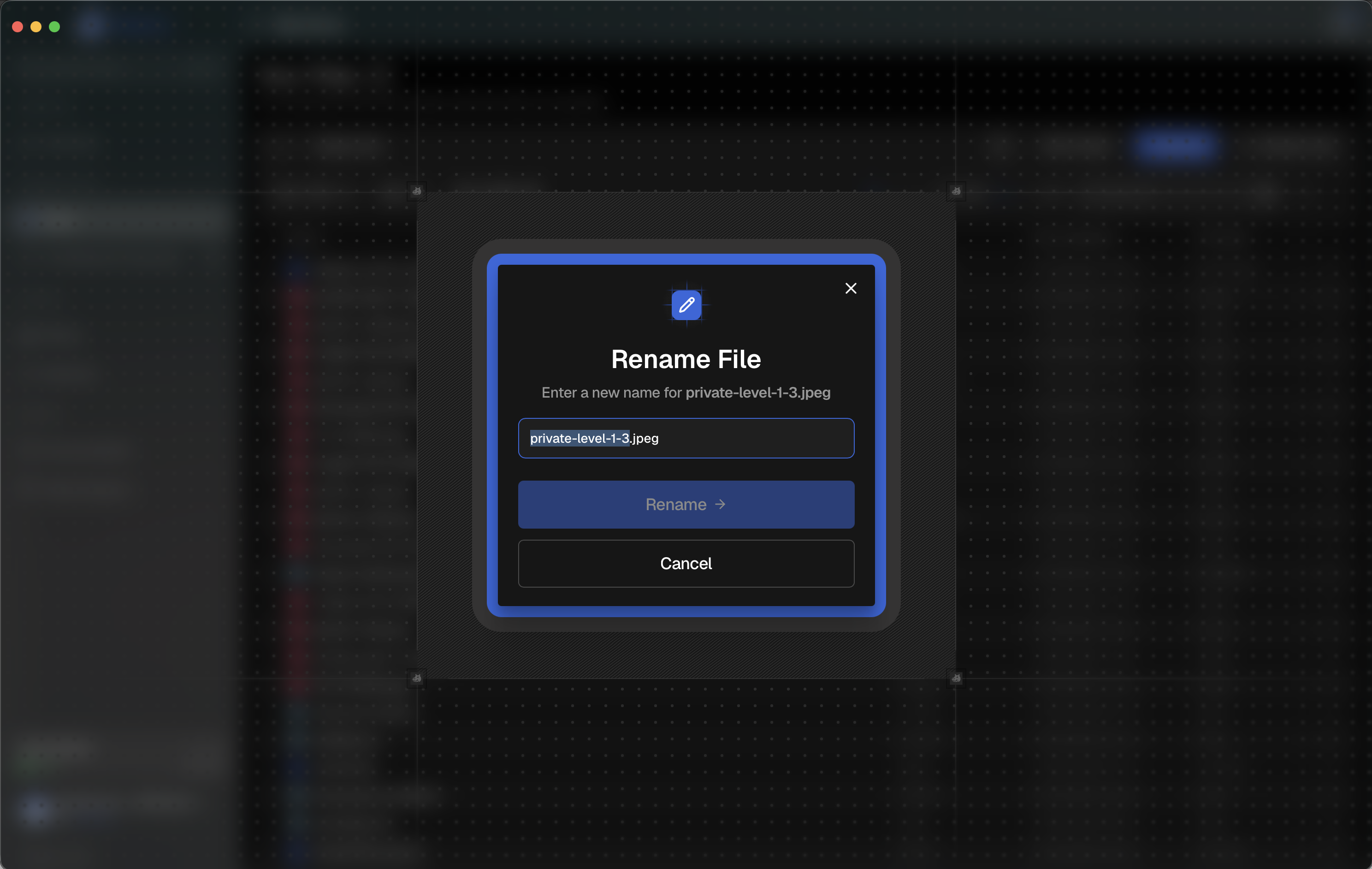 Rename file dialog