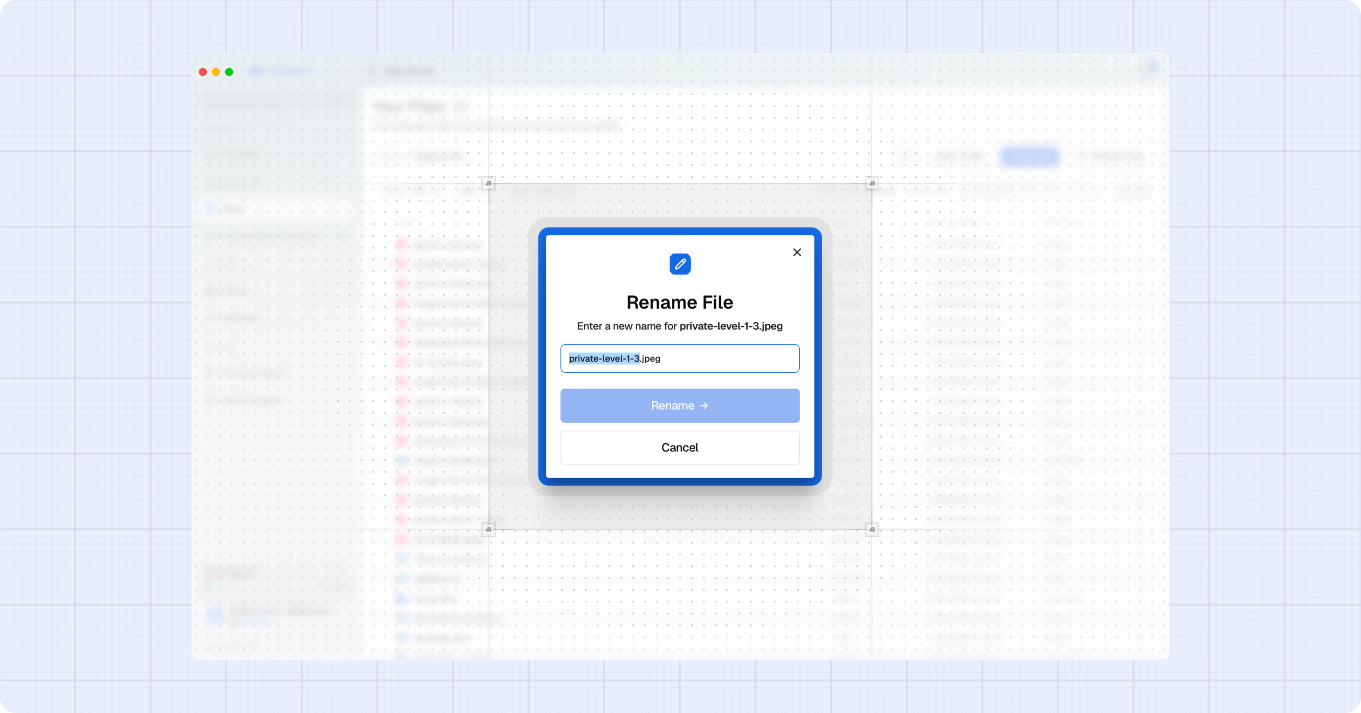 Rename file dialog